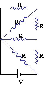 8 In The Figure Below What Is The Net Resistance Of The Circuit Connected To The Battery Each Resistance Has R 3 50 1