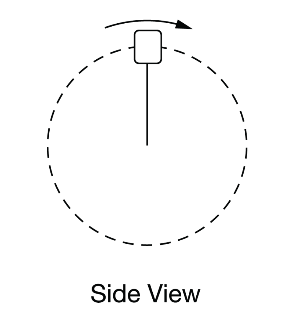 Side View An Object Of Unknown Mass Is Swung In A Vertical Circle At The End Of A Light St 1