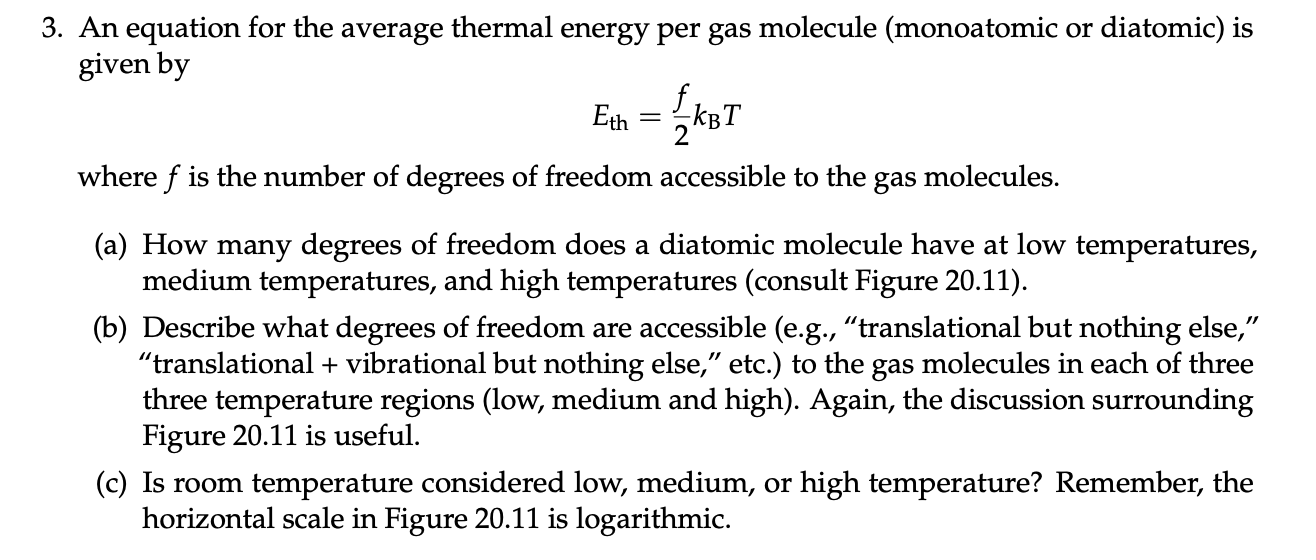 Figure 20 11 Hydrogen Molar Specific Heat At Constant Volume As A Function Of Temperature Cy J Mol K 30 Vibration 2