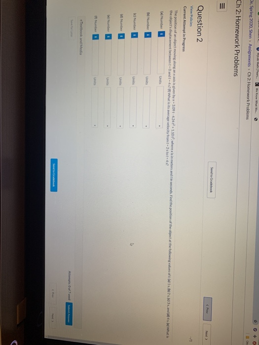 L Atihan We Crow What We De Spring 2020 Shen Assignments Ch 2 Homework Problems Ch 2 Homework Problems Send To 1
