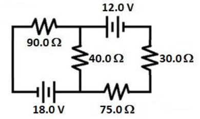 Use Mesh Loops To Determine The Currents In This Circuit Show All Work And Formulas Used 1