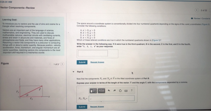 Mastering Physics Physics 2325 Section 303 Ch 01 Hw Vector Components Review 2022 Review Constant Lg Touce You To Conn 2