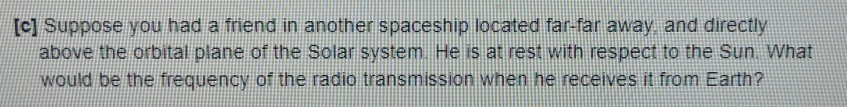 31 Doppler Effect 1 The Earth Orbits The Sun With A Velocity Of 30 Km S Suppose You Were Living On A Spaceship Far Far 2