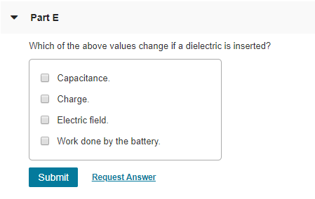 Part A A Homemade Capacitor Is Assembled By Placing Two 8 In Pie Pans 5 Cm Apart And Connecting Them To The Opposite Te 3