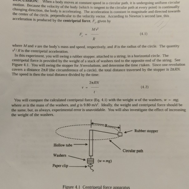 Jcussiun When A Body Moves At Constant Speed In A Circular Path It Is Undergoing Uniform Circa Motion Because The Vel 1