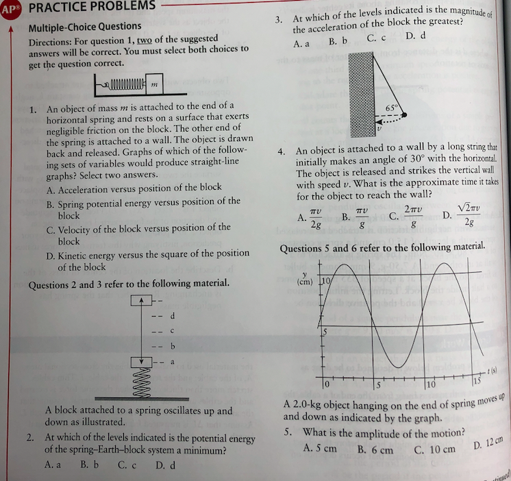 Aps Is The Magnitude Of Practice Problems Multiple Choice Questions Directions For Question 1 Two Of The Suggested A 1