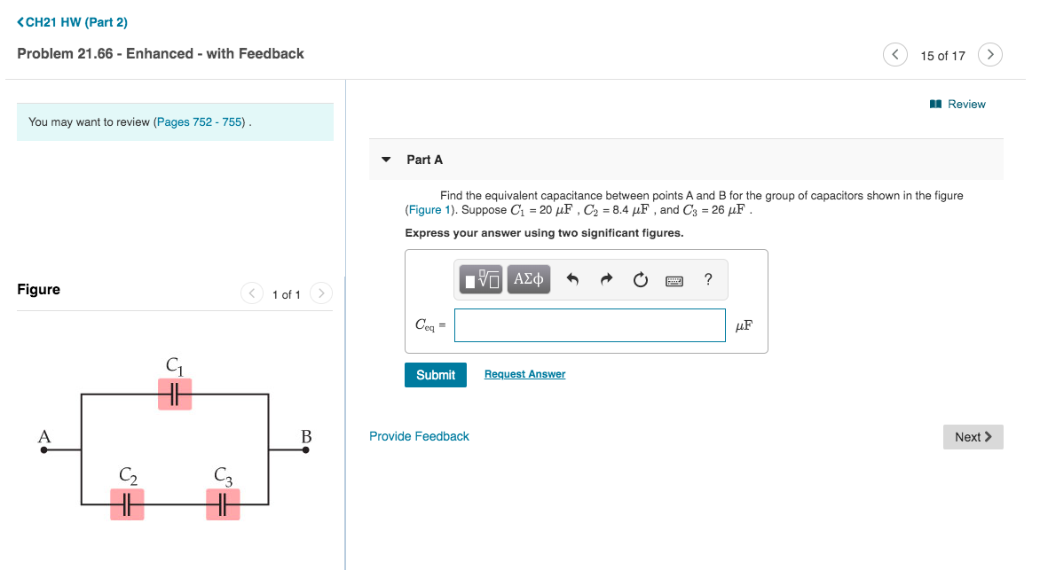Ch21 Hw Part 2 Problem 21 66 Enhanced With Feedback 15 Of 17 U Review You May Want To Review Pages 752 755 1