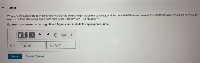 Two 10 Cm Diameter Electrodes 0 44 Cm Apart Form A Parallel Plate Capacitor The Electrodes Are Attached By Metal Wires 4