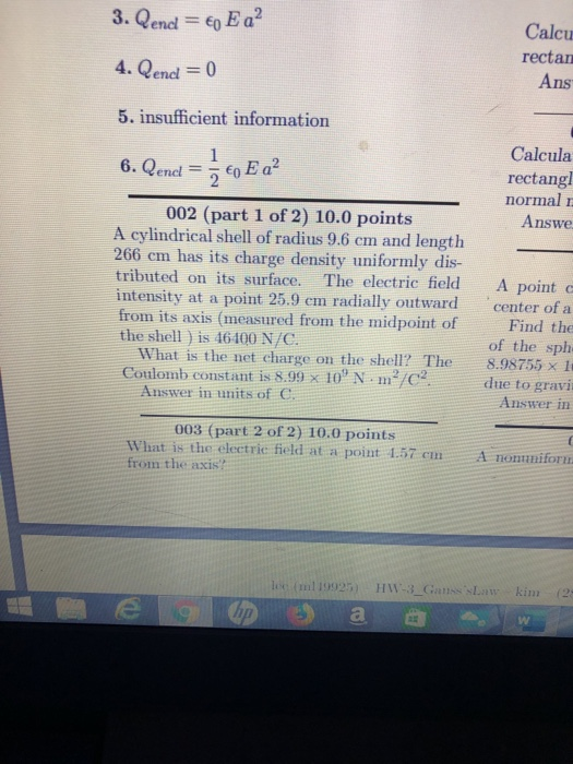 3 Qend Cp Ea Calcu Rectan Ans 4 Qend 0 5 Insufficient Information 6 Qend C Ea Calcula Rectang Normal 1 Answ 1