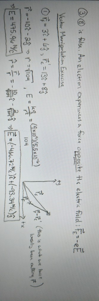 The Electric Field Vector Manipulation Exercise 1 Calculate The Electric Field At Field Point 3 I 6 Created By A 2
