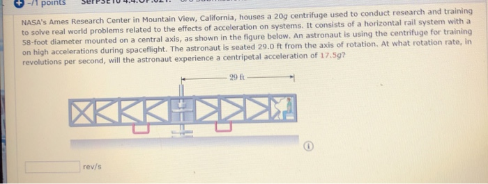 Nasa S Ames Research Center In Mountain View California Houses A 200 Centrifuge Used To Conduct Research And Training 1