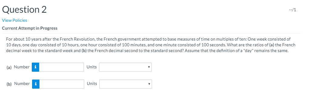 Question 2 1 View Policies Current Attempt In Progress For About 10 Years After The French Revolution The French Gov 1