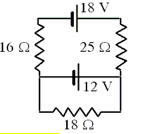 61 Three Resistors And Two Batteries Are Connected As Shown In The Circuit Diagram What Is The Magnitude Of The Curr 1