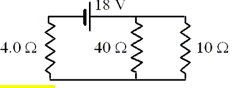 62 Determine The Power Dissipated By The 40 W Resistor In The Circuit Shown A 3 6 W B 4 5 W C 9 0 W D 14 W E 1