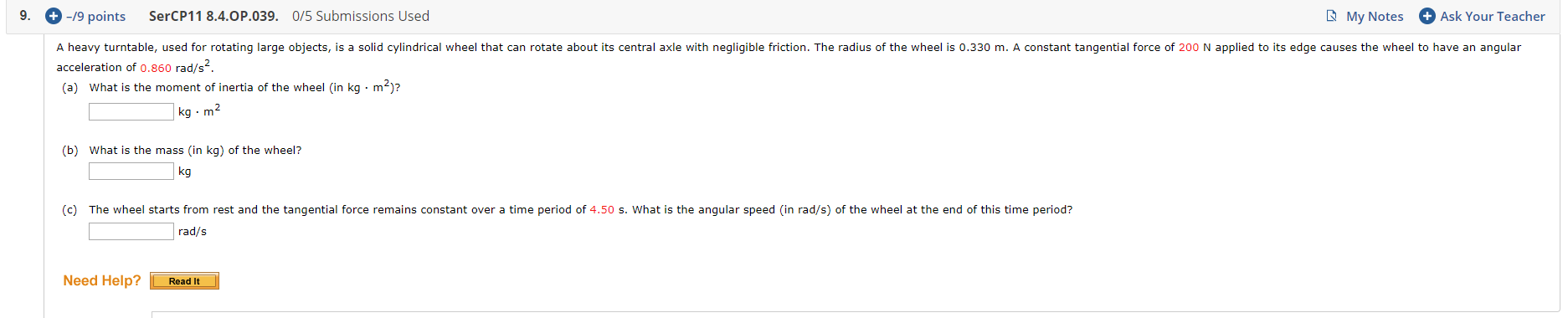 A Heavy Turntable Used For Rotating Large Objects Is A Solid Cylindrical Wheel That Can Rotate About Its Central Axle 1