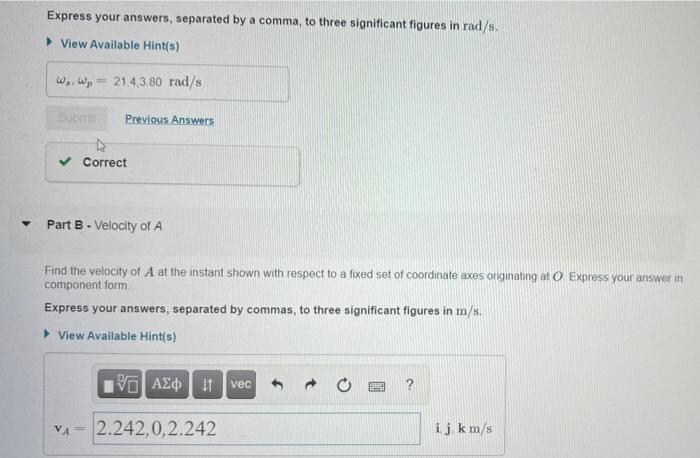 Learning Goal To Determine The Linear And Angular Velocities And Accelerations Of A Body Rotating About Point Rod Oc R 2