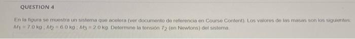 Question 3 Se Aplica Una Fuerza De 45 N A Una Masa De 15 Kg Determine Su Rapidez Final En M S On Instante Que Ha Recor 3