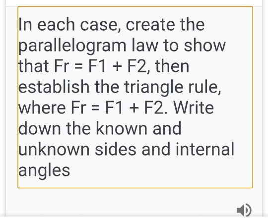 F 200 N F 100 N F 400n 1300 5 500 N A B In Each Case Create The Parallelogram Law To Show That Fr F1 F 2