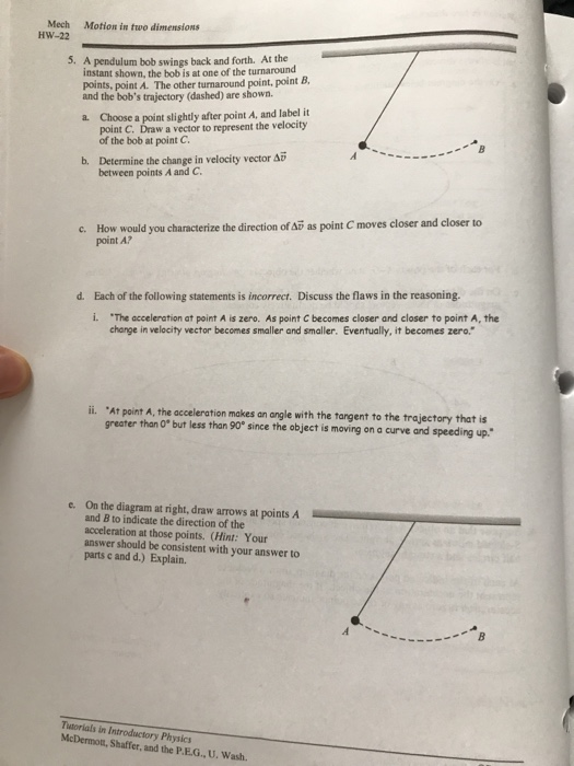 Motion In Two Dimensions Mech Hw 21 22 2