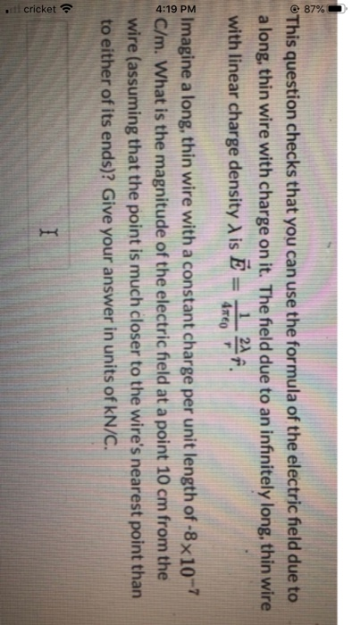 87 This Problem Checks That You Understand How Electric Potential Units Of Volts Is Related To Energy Units Of Jou 2