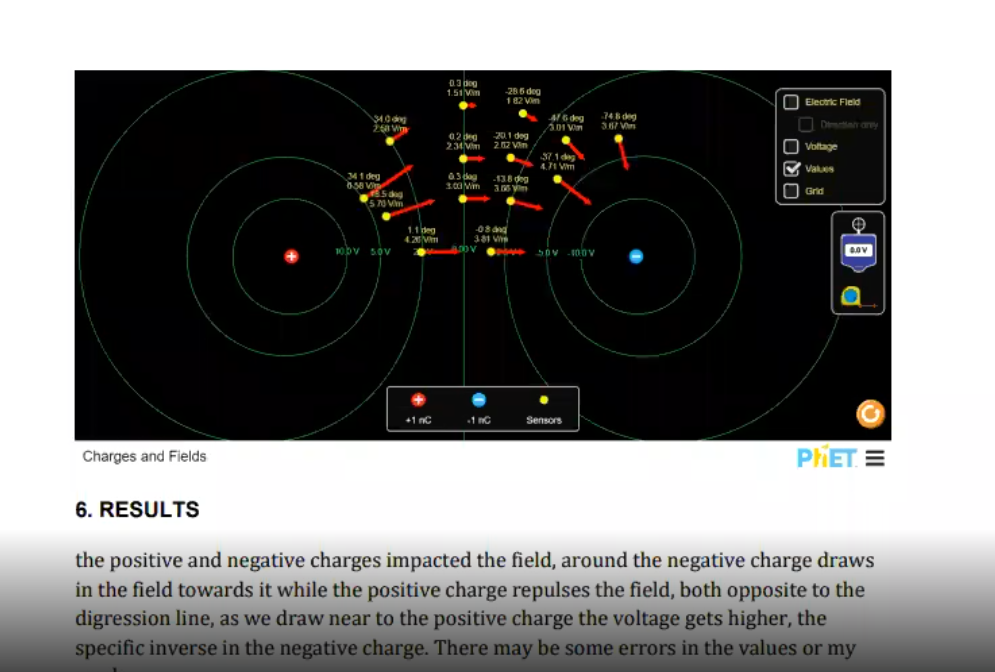 1 Objectives To Determine Equipotential Lines Isolines And Electric Field Lines Between Two Point Charges Of Opposit 2
