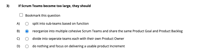 If Scrum Teams Become Too Large, They Should