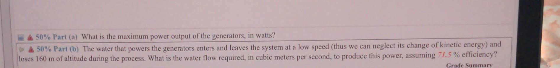 15 Problem 7 The Hydroelectric Generators At The Hoover Dam Can Produce A Maximum Current Of 8 00 X 103 A At 250 Kv 2