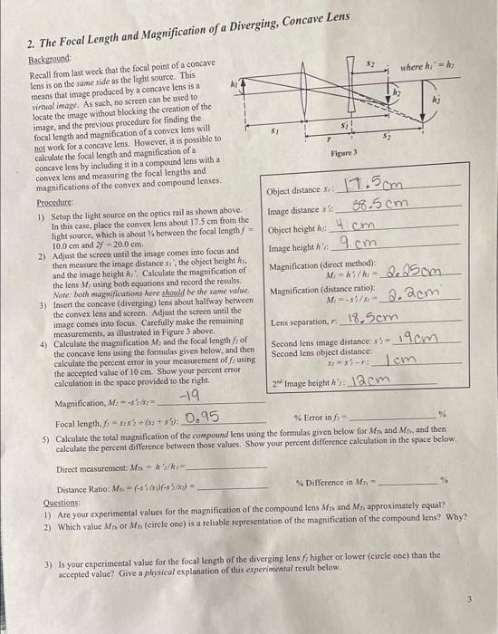 Objectives 1 Introduce The Thin Lens Equation And Magnification Calculations For Simple Optical Systems 2 Investigate 3
