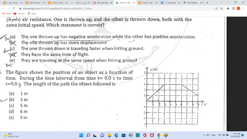 Cc Get Home X C Get Homeworx C A Ballis Fired X G Search X Lib Bzu Lib Belax A Phys 141 5px C Solved The X 6 1 Fac 1