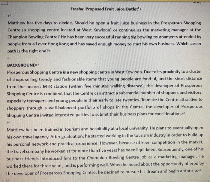A Question 2 50 Marks Analyze In Detail The Marketing Operation And Financial Aspects Of The Business And Then Sugg 2