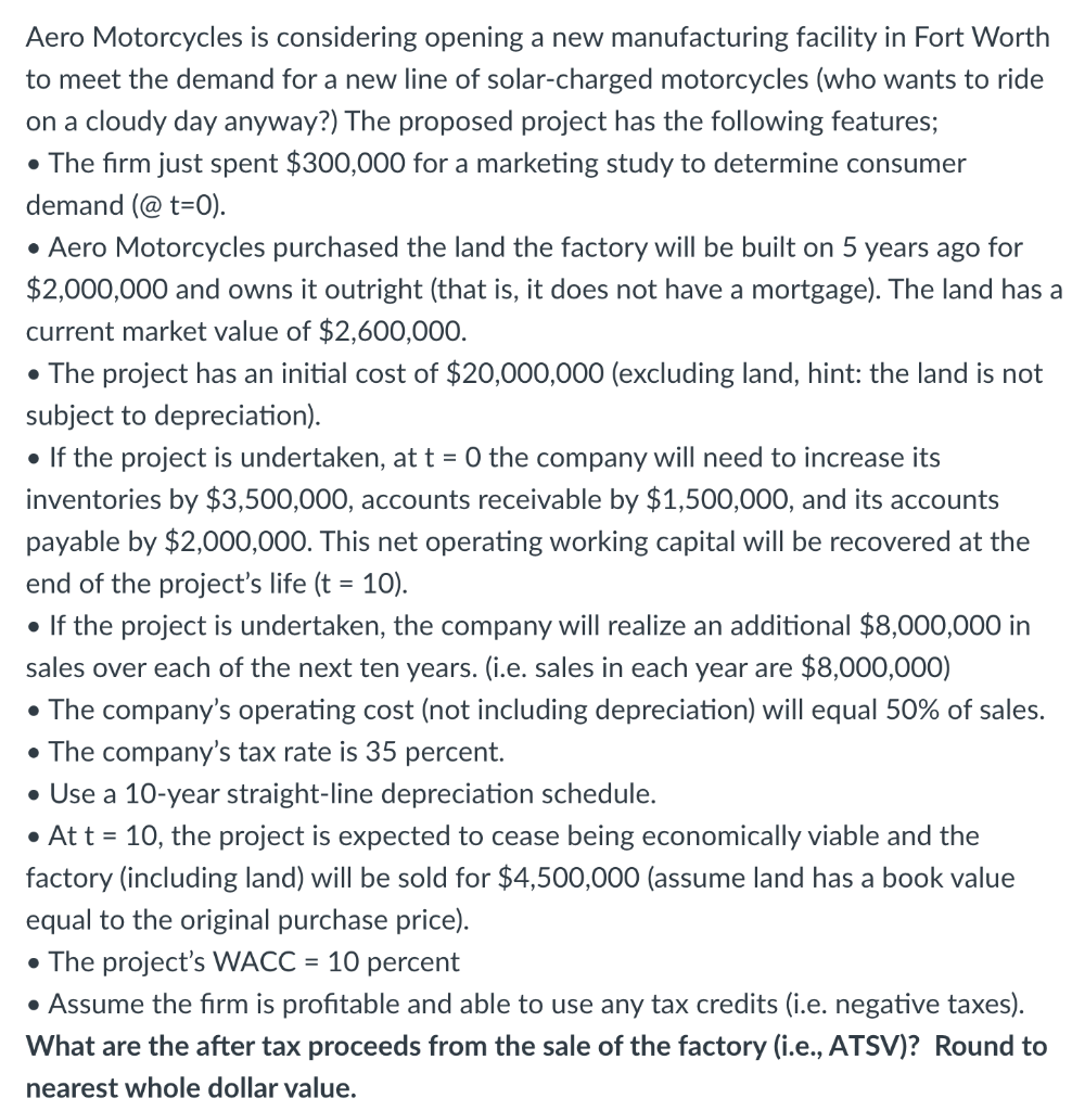 Aero Motorcycles Is Considering Opening A New Manufacturing Facility In Fort Worth To Meet The Demand For A New Line Of 1