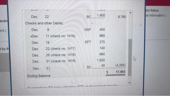 Additional Data For The Click The Icon To V The December Cash Records Of Buffy Insurance Follow Click The Icon To View 7
