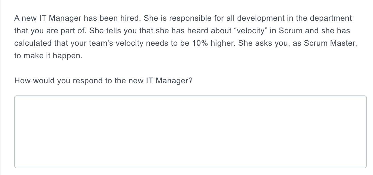 A New It Manager Has Been Hired All Development In The Department