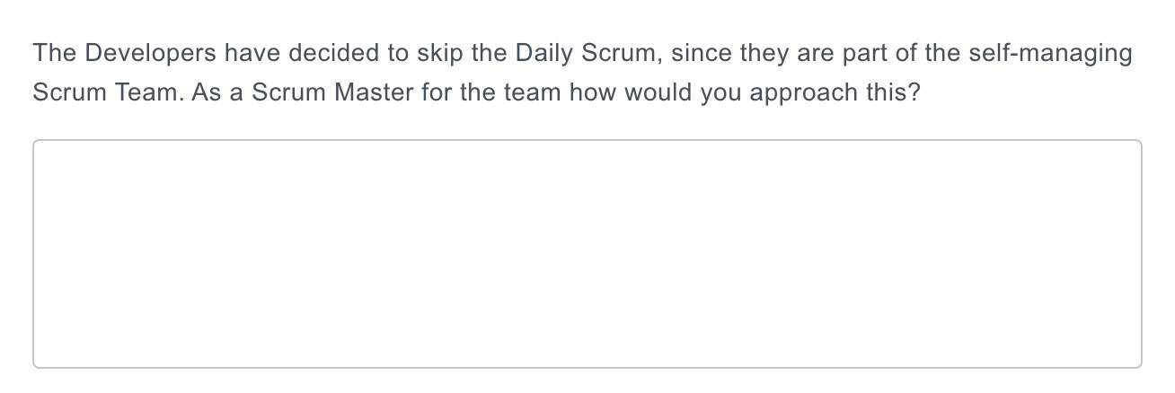 Developers Have Decided To Skip The Daily Scrum