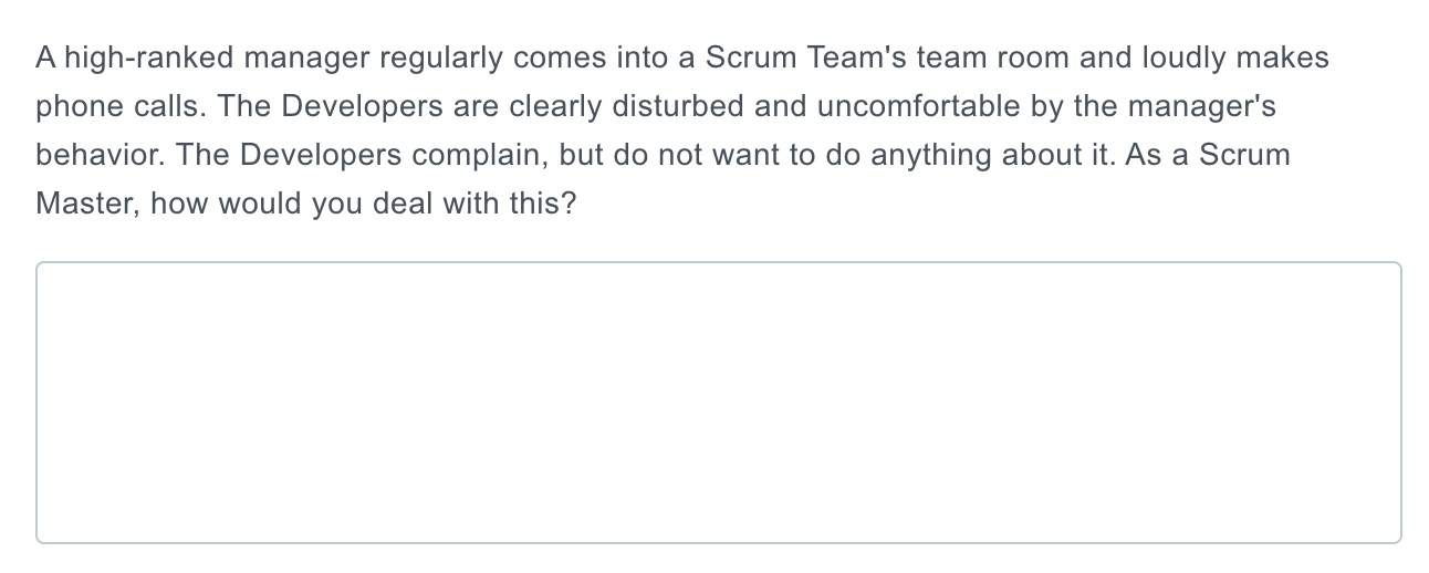 High Ranked Manager Regularly Comes Into A Scrum