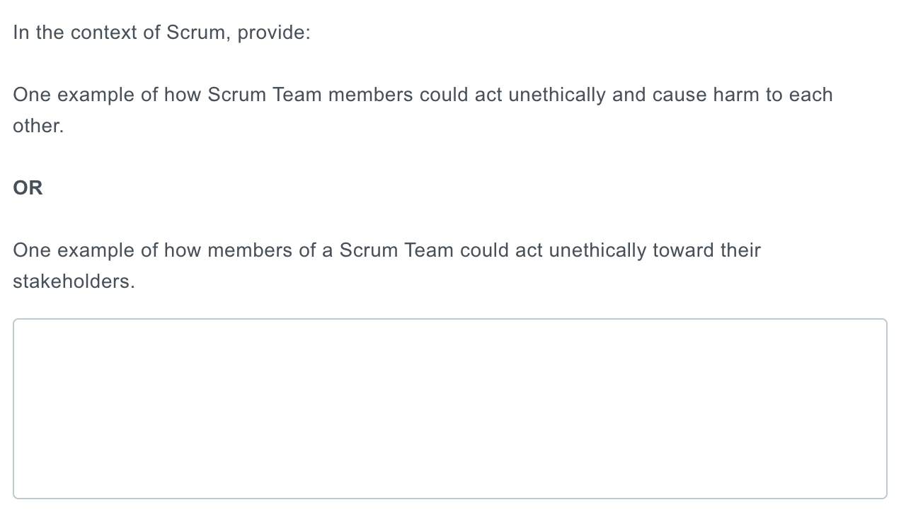 In The Context Of Scrum Provide
