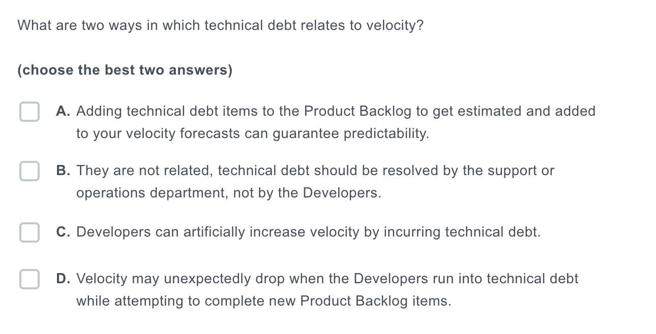 What Are Two Ways In Which Technical Debt