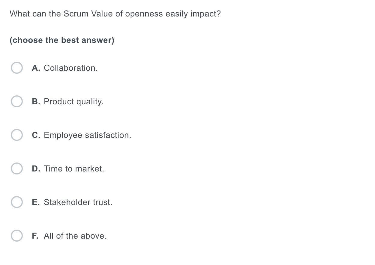 What Can The Scrum Value Of Openness Easily Impact