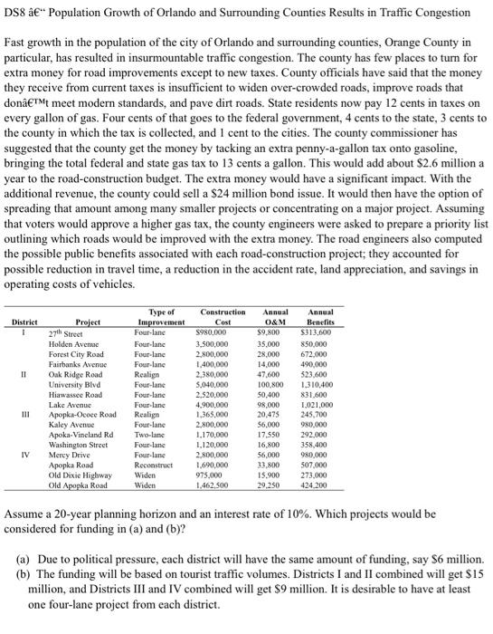Ds8 A Population Growth Of Orlando And Surrounding Counties Results In Traffic Congestion Fast Growth In The Populatio 1