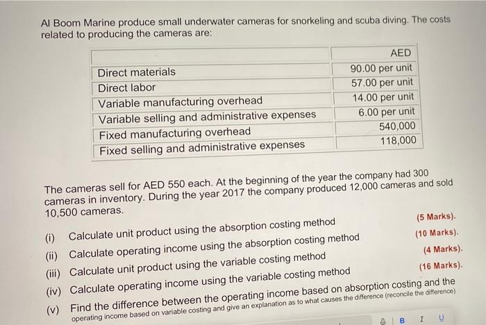 Al Boom Marine Produce Small Underwater Cameras For Snorkeling And Scuba Diving The Costs Related To Producing The Came 1