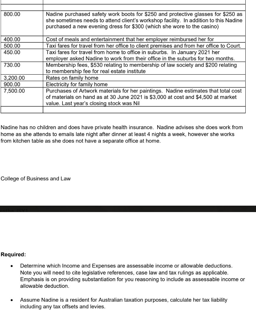 Part A Case Study Marks 25 You Are Currently Working As A Graduate Accountant And Are Provided With The Following In 2