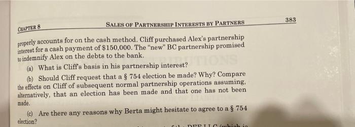 Problem Set 2 1 Alex And Berta Are Equal General Partners In A Plumbing Business The Ab Partnership Reports Income Fro 2