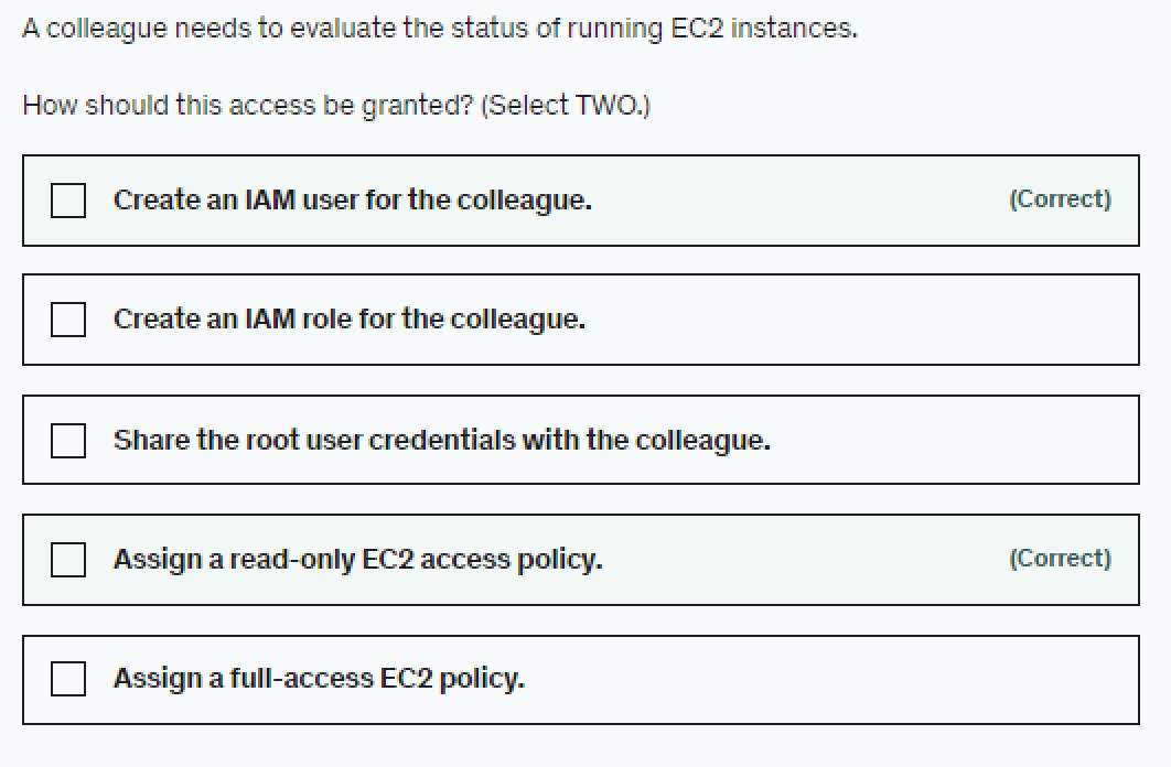 A Colleague Needs To Evaluate The Status Of Running Ec2 Instances
