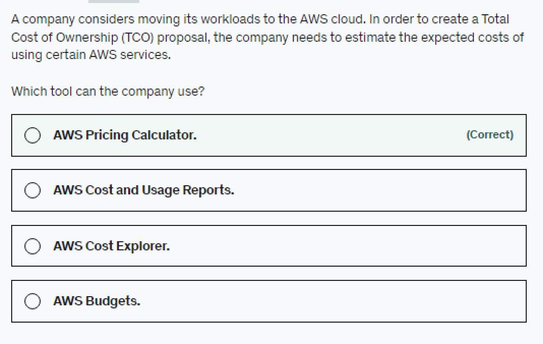A Company Considers Moving Its Workloads To The Aws Cloud