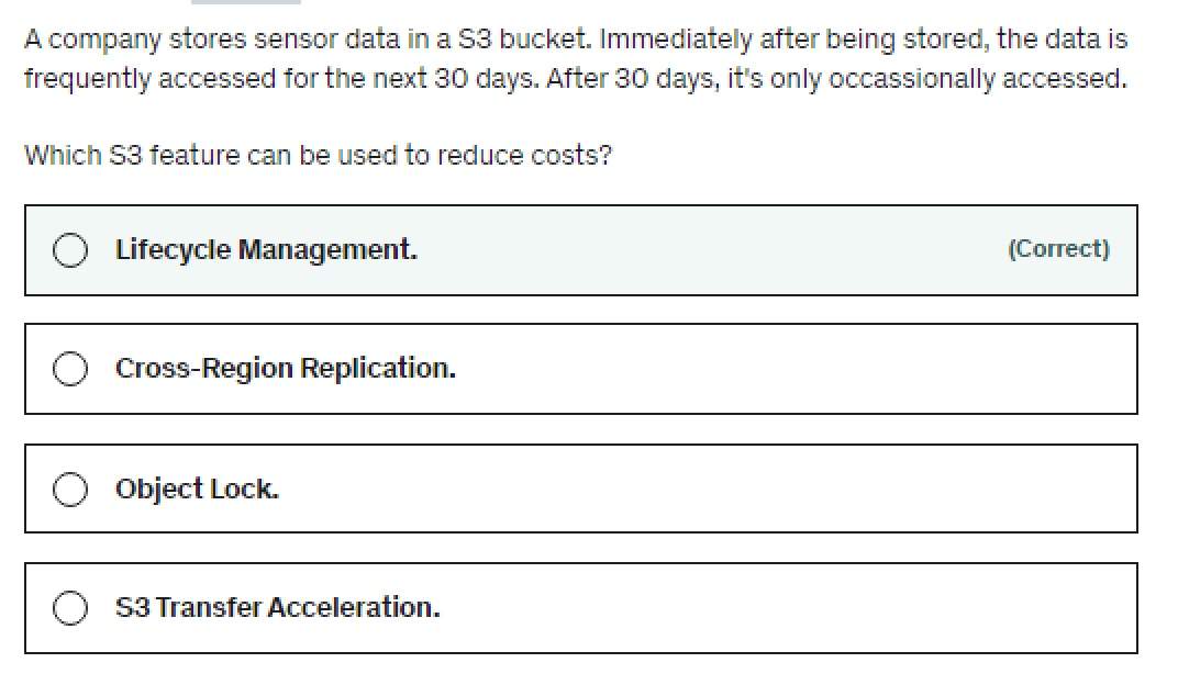 A Company Stores Sensor Data In A S3 Bucket