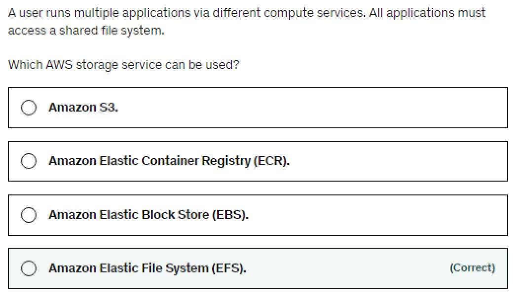 A User Runs Multiple Applications Via Different Compute Services