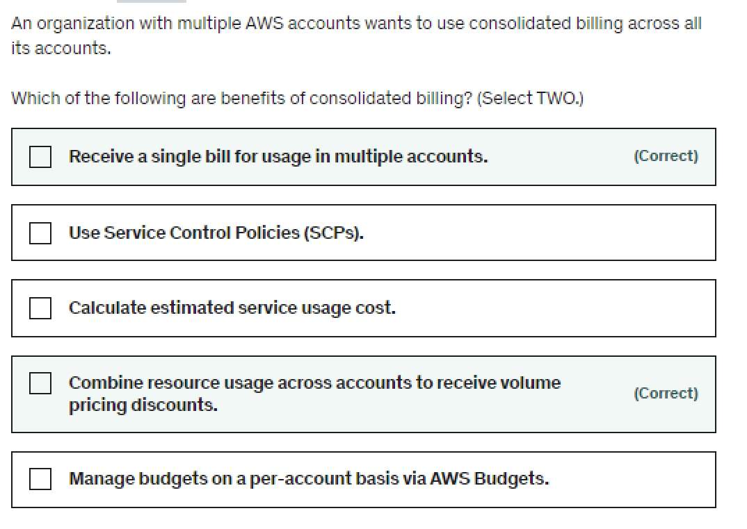 Aws Benefits Of Consolidated Billing