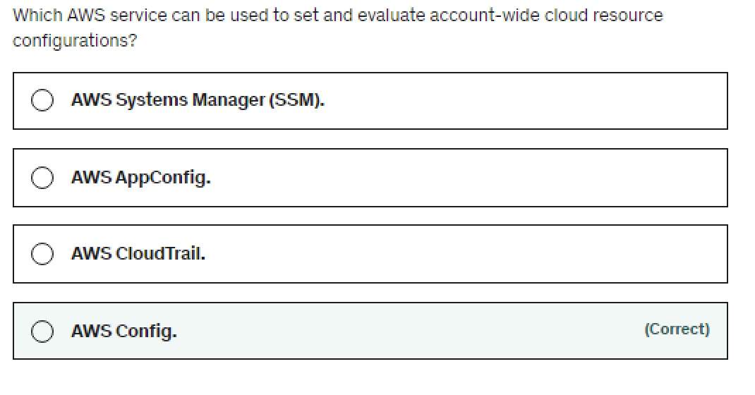 Service Can Be Used To Set And Evaluate Account Wide Cloud Resource
