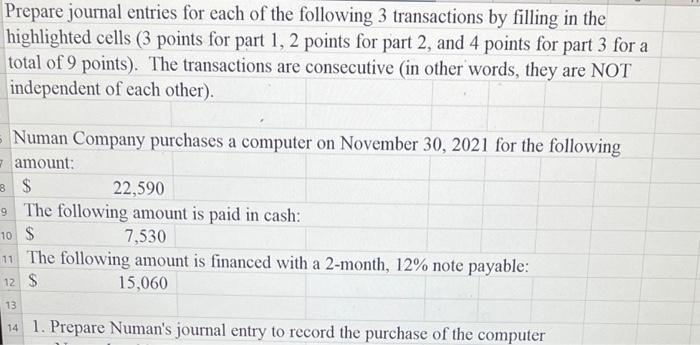 B D 1 Prepare A Balance Sheet With The Data Provided In Part 3 Of The Problem 6 Tab The Balance Sheet Does Not Need 3