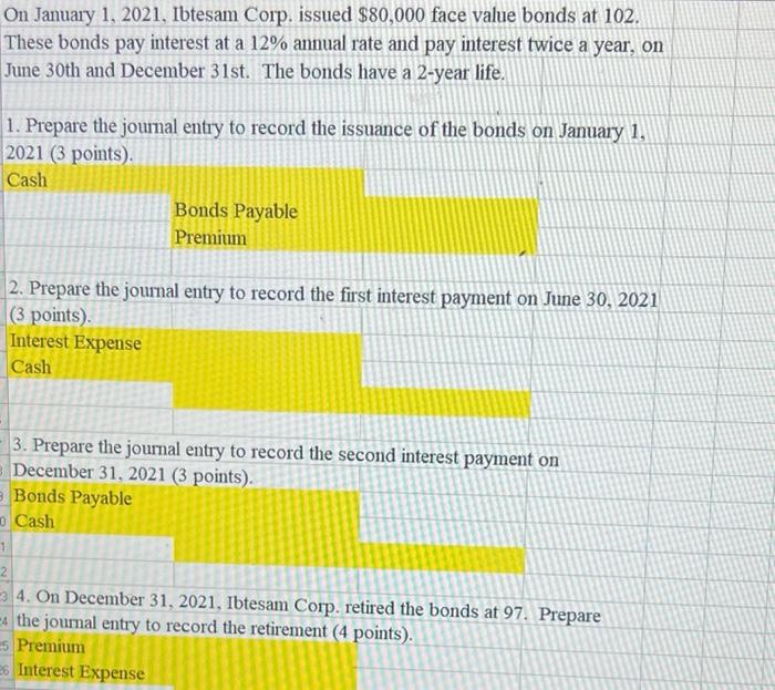 B D 1 Prepare A Balance Sheet With The Data Provided In Part 3 Of The Problem 6 Tab The Balance Sheet Does Not Need 7